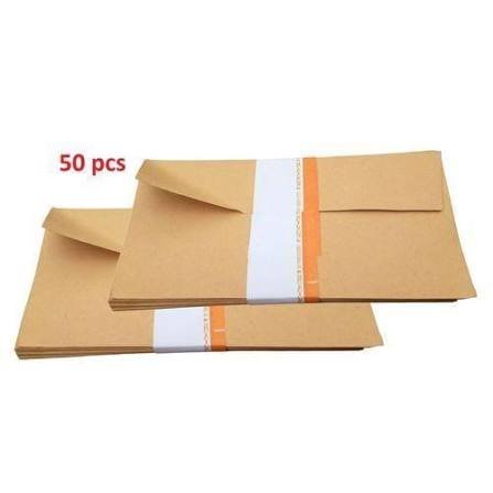 Brown and White Envelope