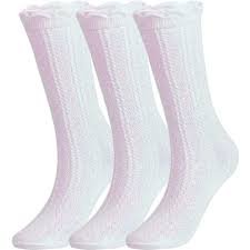 White School Socks